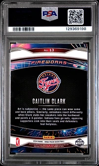 2024 Panini Prizm Wnba Fireworks 13 Caitlin Clark PSA