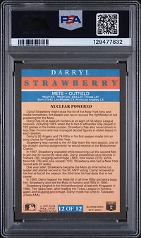 1991 Fleer Pro-vision 12 Darryl Strawberry PSA 9