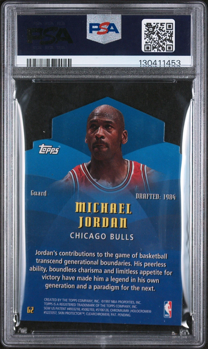 1997 Topps Generations G2 Michael Jordan PSA 9