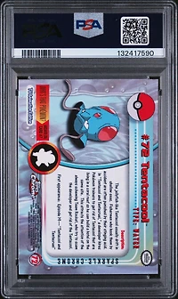 2000 Topps Chrome Pokemon T.v. 72 Tentacool Sparkle PSA 9