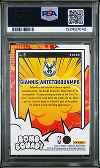 2024 Panini Donruss Bomb Squad 5 Giannis Antetokounmpo PSA 10