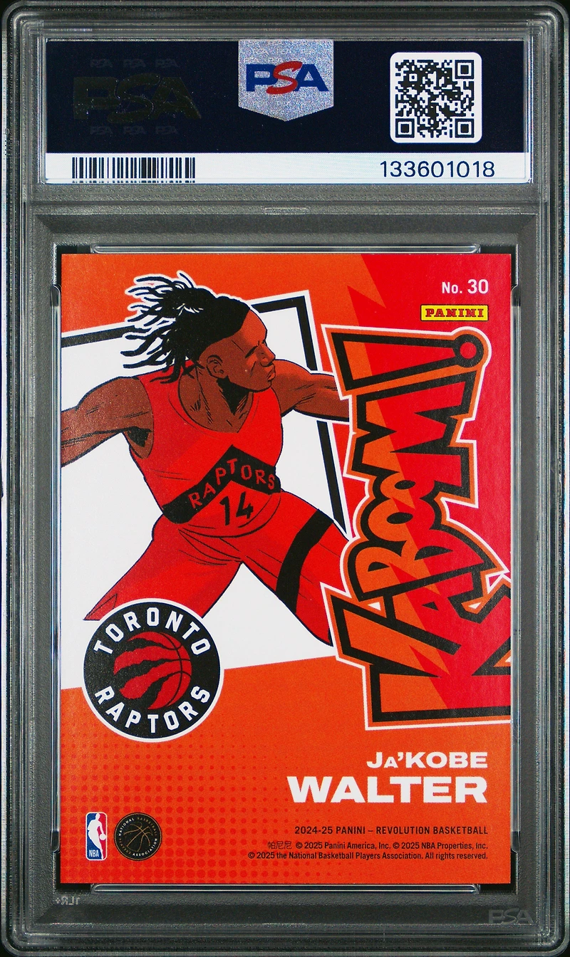 2024 Panini Revolution Kaboom! Horizontal 30 Ja'kobe Walter PSA 9