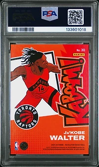 2024 Panini Revolution Kaboom! Horizontal 30 Ja'kobe Walter PSA 9