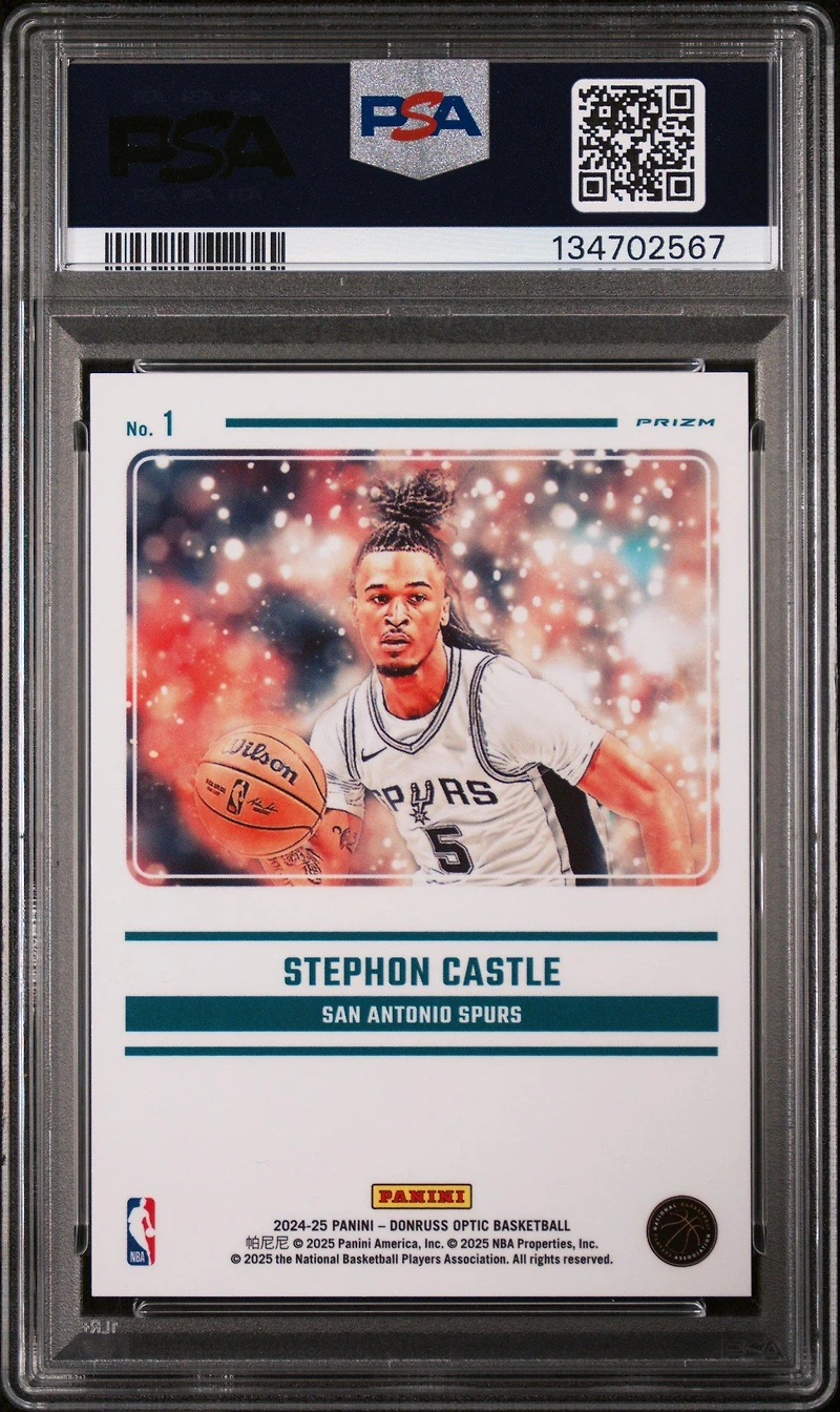 2024 Panini Donruss Optic Mythical 1 Stephon Castle PSA 10