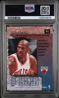 1996 Skybox Premium 16 Michael Jordan PSA 8