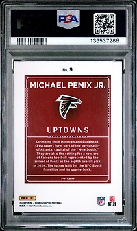 2024 Panini Donruss Optic Uptowns 9 Michael Penix Jr. PSA 10