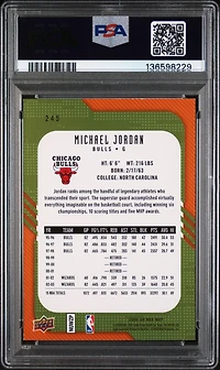 2008 Upper Deck Mvp 245 Michael Jordan PSA 9