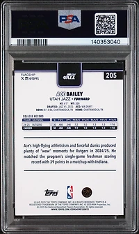 2025 Topps 205 Ace Bailey PSA