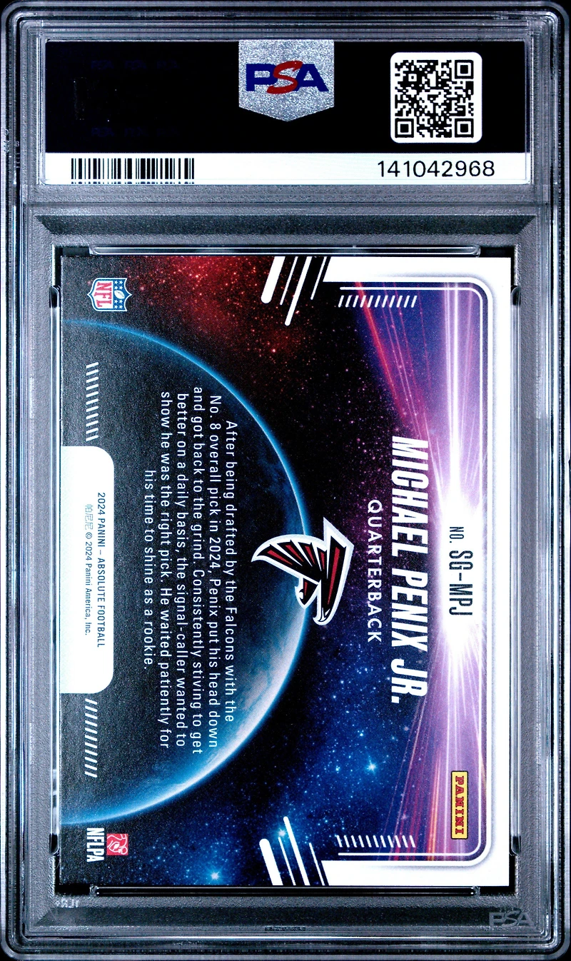 2024 Panini Absolute Star Gazing Sgmpj Michael Penix Jr. PSA 9