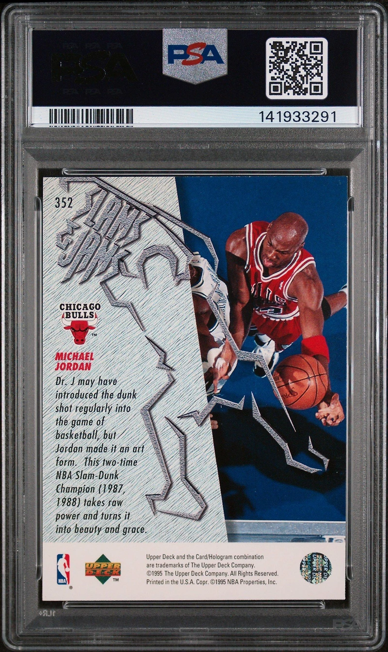 1995 Upper Deck 352 Michael Jordan PSA 9
