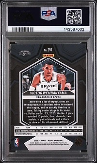 2023 Panini Mosaic 257 Victor Wembanyama PSA 10
