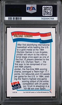 1991 Hoops 579 Michael Jordan PSA 10