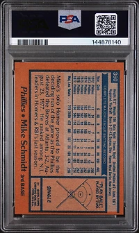 1978 Topps 360 Mike Schmidt PSA 8
