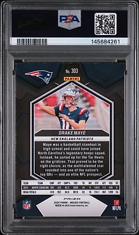 2024 Panini Mosaic 303 Drake Maye Camo Pink PSA 9