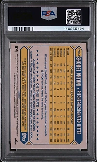 2022 Topps Chrome 1987 Topps Baseball 87bc2 Shohei Ohtani PSA 9