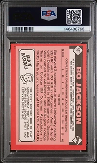 1986 Topps Traded 50t Bo Jackson PSA
