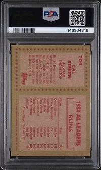 1985 Topps 704 Cal Ripken Jr. PSA 8