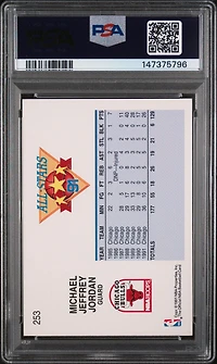 1991 Hoops 253 Michael Jordan All-star PSA 9