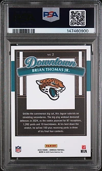 2025 Panini Donruss Downtown! 2 Brian Thomas Jr. PSA