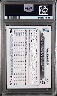 2022 Topps 277 Cal Raleigh PSA 9
