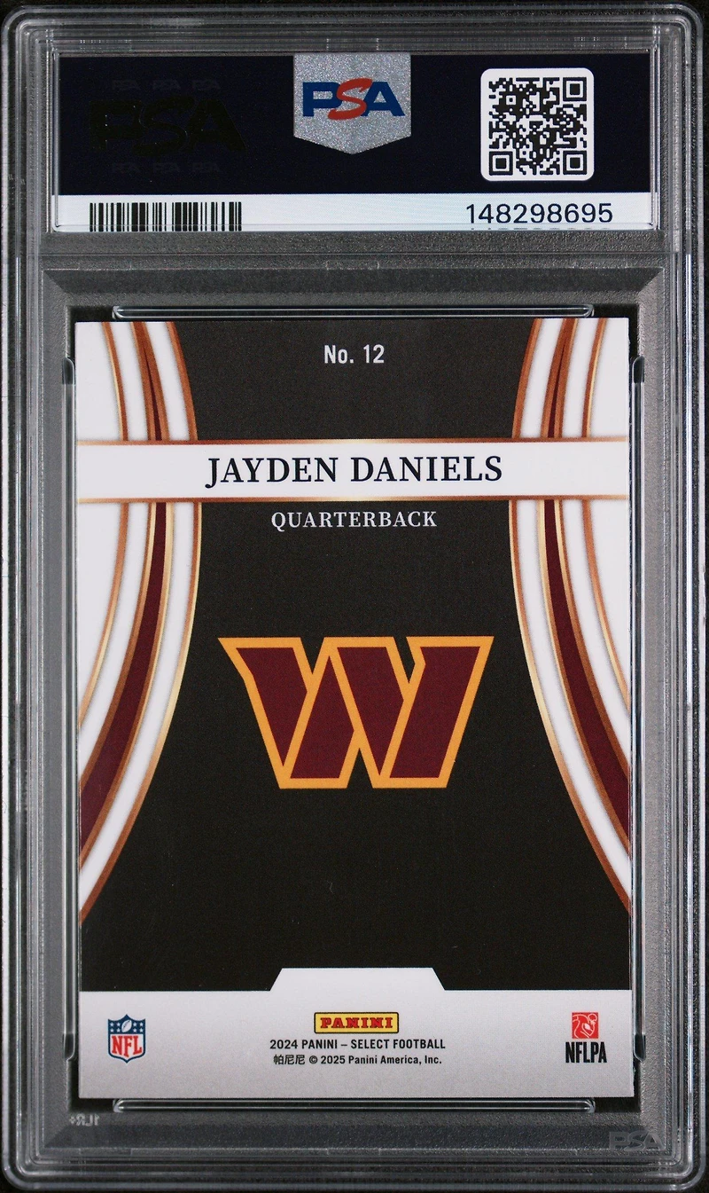 2024 Panini Select Turbocharged 12 Jayden Daniels PSA 8