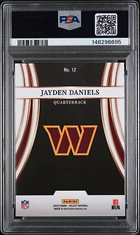 2024 Panini Select Turbocharged 12 Jayden Daniels PSA 8