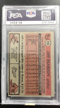 1981 Topps 456 Jeff Reardon PSA 9