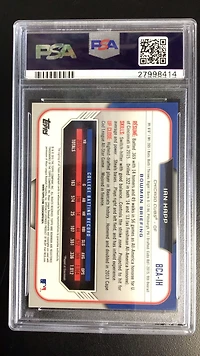 2015 Bowman Chrome Draft Pick Autograph Bcaih Ian Happ PSA 10
