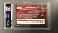 2017 Topps Chrome 100 Andrew Benintendi White Jersey-x-fractor PSA 10