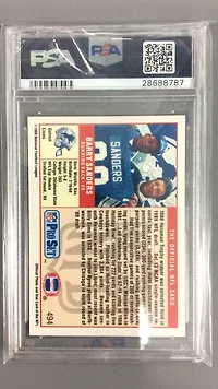 1989 Pro Set 494 Barry Sanders PSA