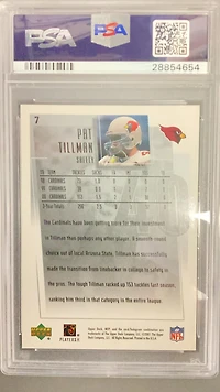 2001 Upper Deck Mvp 7 Pat Tillman PSA 9