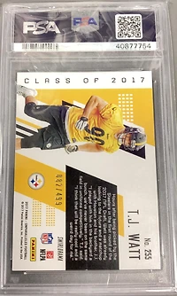 2017 Panini Unparalleled 255 T.j. Watt Lime Green PSA 10
