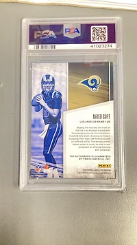 2016 Panini Absolute Absolutely Ink 30 Jared Goff PSA 9