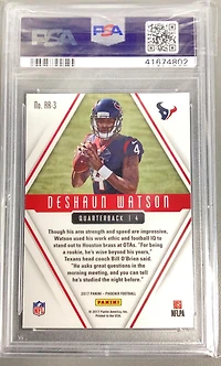2017 Panini Phoenix Rookie Rising Rr-3 Deshaun Watson PSA 10