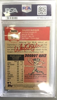 2018 Topps Living 53 Walker Buehler PSA 10