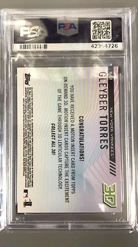 2018 Topps On Demand 3d Motion M-24 Gleyber Torres PSA 10
