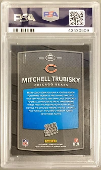 2017 Panini Donruss 328 Mitchell Trubisky PSA 10