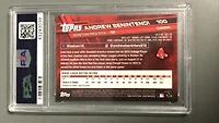 2017 Topps Chrome 100 Andrew Benintendi White Jersey-gold Refractor PSA 9