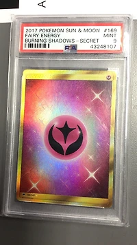 2017 Pokemon Sun & Moon Burning Shadows 169 Fairy Energy Secret PSA