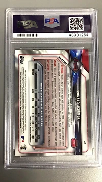 2018 Bowman Chrome 40 Ronald Acuna Jr. PSA