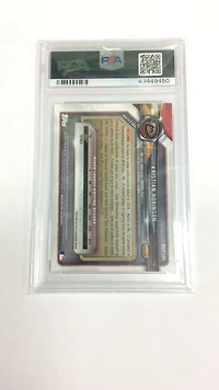 2018 Bowman Chrome Prospects Bcp186 Kristian Robinson Purple Shimmer PSA 9