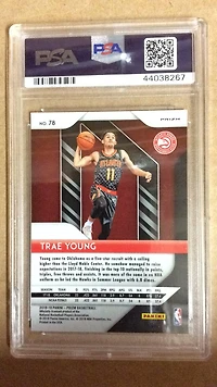 2018 Panini Prizm 78 Trae Young Pink Ice PSA 10
