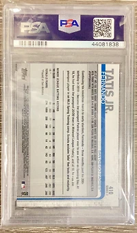 2019 Topps 410 Fernando Tatis Jr. Rainbow Foil PSA 10