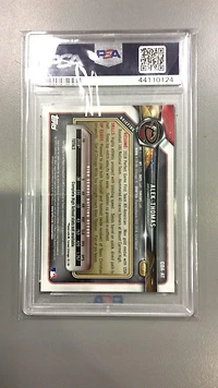 2018 Bowman Draft Chrome Draft Picks Autographs Cdaat Alek Thomas PSA 10