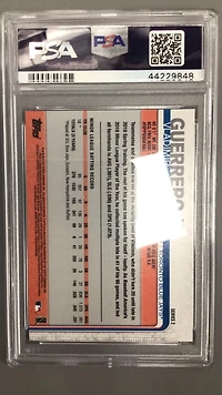 2019 Topps Vladimir Guerrero Jr. Missing Card Number PSA 10
