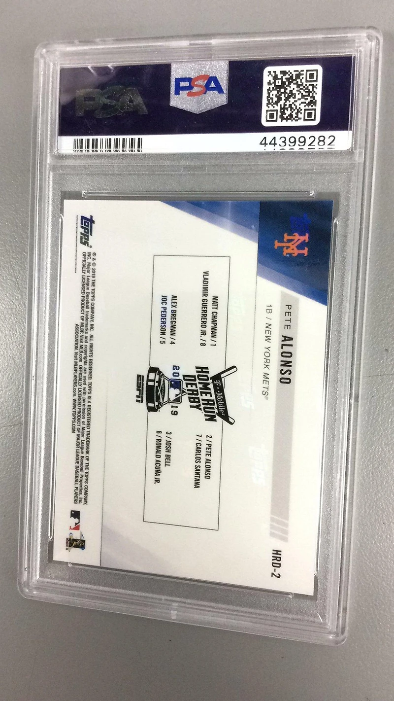2019 Topps Now Home Run Derby Hrd-2 Pete Alonso PSA 10