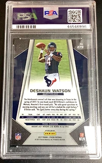 2017 Panini Prizm 279 Deshaun Watson Disco Prizm PSA 9