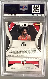 2019 Panini Prizm 253 Coby White Silver Prizm PSA