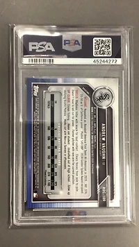 2019 Bowman Draft Bdc100 Andrew Vaughn Chrome-refractor PSA 10