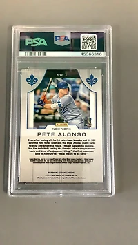 2019 Panini Chronicles Crusade 1 Pete Alonso PSA 10